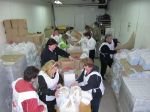Pakiranje hrane v Humanitarnem centru